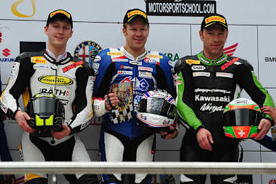 Supersport-Podest: Bühn, Bovée, Stamm (v.l.)