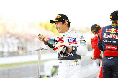 Der glücklichste Mensch in Suzuka: Kamui Kobayashi