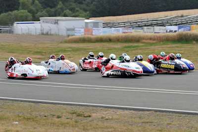 Start zum IDM-Sidecar-Sprint auf dem Schleizer Dreieck