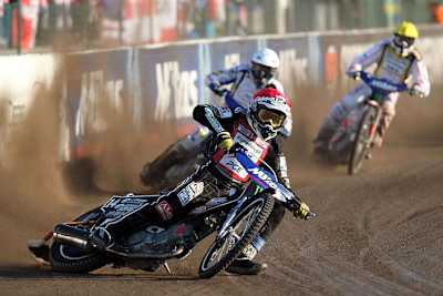 Tai Woffinden (vorne) ist die Hoffnung der Briten