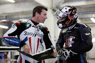 Corser (li.) und Haslam arbeiten in die gleiche Richtung