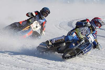 Harald Simon (hinten) beim GP in Ufa