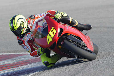 Das Ducati-Superbike verlangte Rossi bereits viel ab