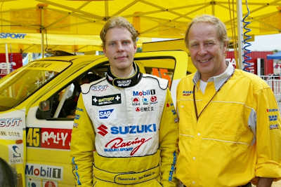 Hannu Mikkola (re.) mit seinem Sohn Vesa