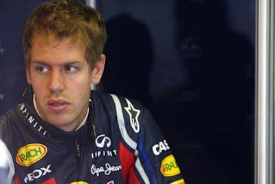 Sebastian Vettel schaut noch skeptisch