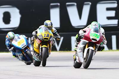 Assen: Anthony West hier noch vor Tom Lüthi (12) und Julían Simón (60)