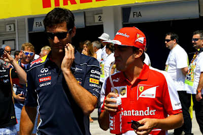Mark Webber und Fernando Alonso