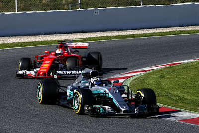 Mercedes und Ferrari waren am meisten auf der Bahn