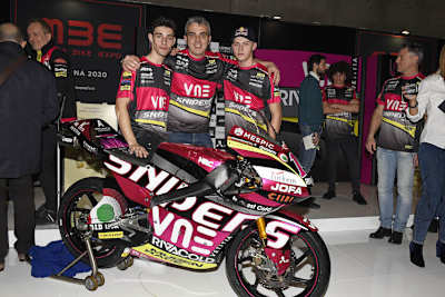 Teamchef Mirko Cecchini mit Arbolino und Salac 