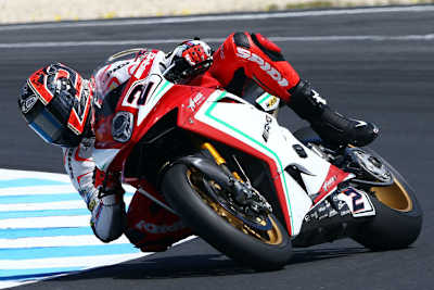 Leon Camier bei den Tests in Phillip Island