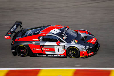 Fährt bei den 24h von Spa-Francorchamps vom ersten Startplatz los: Der Audi R8 LMS vom Team WRT