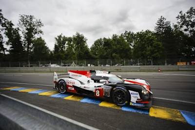Sieger der 24h von Le Mans: Der Toyota TS050 Hybrid von Sébastien Buemi, Kazuki Nakajima und Fernando Alonso