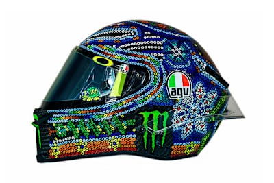 Diesen Helm wird Valentino Rossi bei den Wintertests tragen