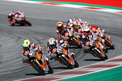 Der Red Bull-Rookies-Cup wird mit den Moto3-Production-Racern von KTM gefahren