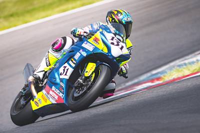 Sarah Heide gastierte in der Klasse Superbike Open
