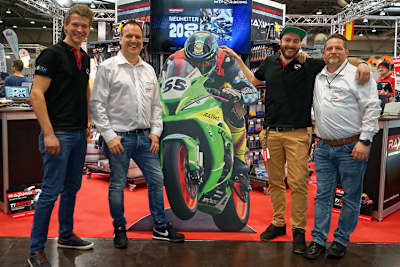 Johannes Schwimmbeck, Teamchef Willi Pötscher, David Datzer und Teamkoordinator Oliver Thoma (v.l.)