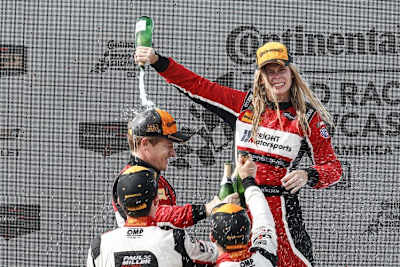 Christina Nielsen machte in der IMSA-Serie schon öfter die Herren nass