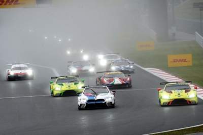BMW M8 GTE (li.) und Aston Martin Vantage AMR (re.) fahren bei den 6h von Shanghai mit weniger Zuladung