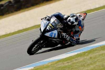 Aiden Wagner war bereits für zwei Tage auf Phillip Island testen