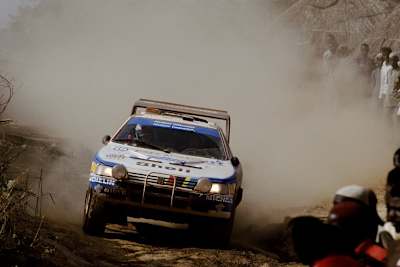 Der Peugeot 405 T16 beim Dakar-Sieg 1989