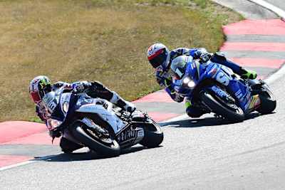 Penz13.com holte in Oschersleben das erste EWC-Podium - hier vor dem späteren Weltmeister SERT