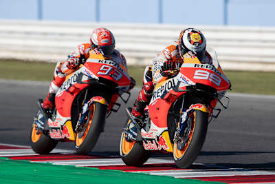 Jorge Lorenzo vor Marc Márquez: Ein seltenes Bild