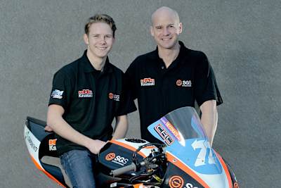 Danny Webb (li) mit Teamchef Ryan Farquhar
