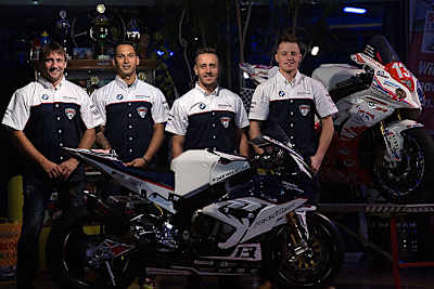 Rico Penzkofer, Lukas Pesek, Kenny Foray und Mathieu Gines (vlnr.)