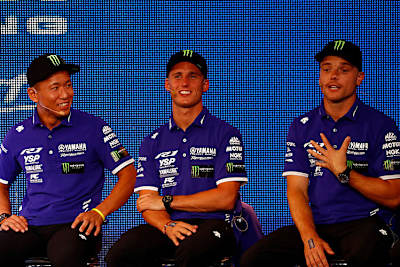 Nakasuga, Espargaro und Lowes (vlnr.)