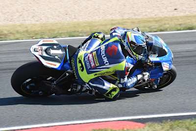 Anthony Delhalle durfte die Suzuki über die Ziellinie steuern