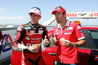 Troy Corser (li) und Troy Bayliss: Die Superbike-Legenden führen die Phillip Island-Statistik an