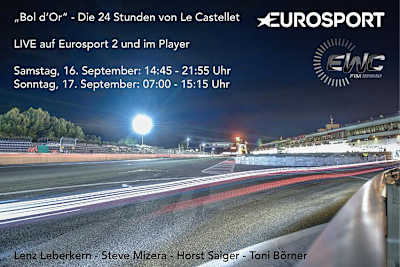 Sendeplan von Eurosport 2 für den Bol d'Or 2017