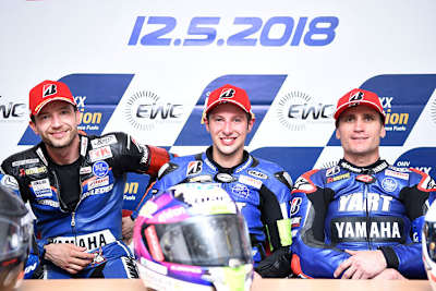 Die strahlenden Sieger Max Neukirchner, Marvin Fritz, Broc Parkes (vlnr.)