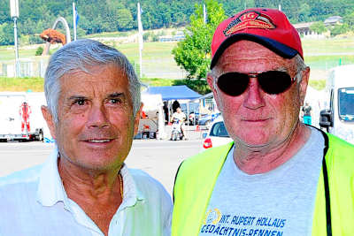 Früher Konkurrenten, heute Freunde: Giacomo Agostini und Wolfgang Stropek