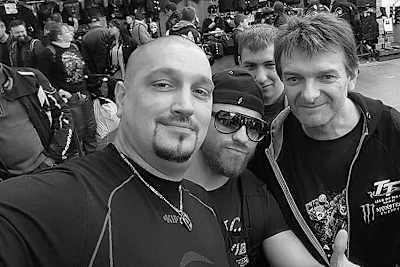 Bei den Motorsportfans war Fabrice Miguet (re) äußerst beliebt