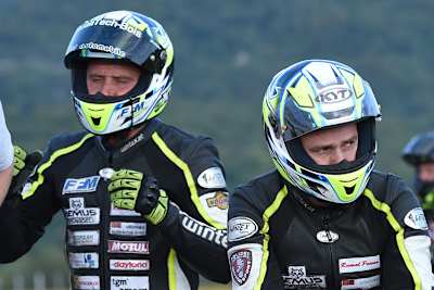 Michael Grabmüller (re.): Kein Start ohne seinem Beifahrer Sébastien Lavorel