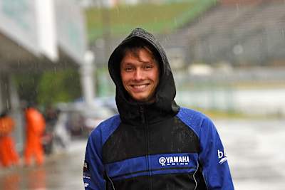 Michael van der Mark (Yamaha Factory) ließ sich die Laune nicht verderben