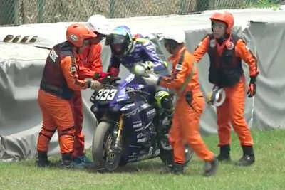 Xavier Siméon (VRD Igol Pierret Experiences) neben der Strecke