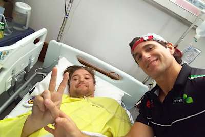 Unglücksrabe Erno Kostamo mit Dan Kruger (re.)