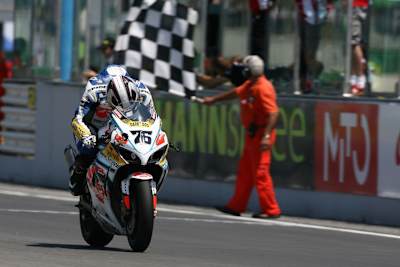 Sieg: Max Neukirchner gewinnt 2008 in Misano sein zweites Superbike-Rennen