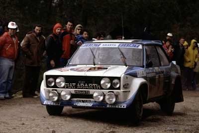Walter Röhrl im Fiat 131 Abarth 1980