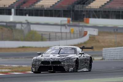 Der BMW M8 GTE auf dem Circuit de Barcelona-Catalunya
