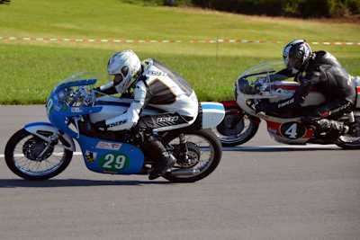 Frank Eismann (Suzuki TR 250) und Markus Zieger (Yamaha TD 2)