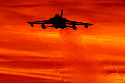 Piloten der Royal Air Force werden Ehrenrunden drehen