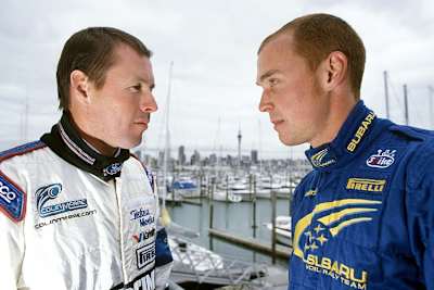 Colin McRe (li.) und Richard Burns (gestorben: 25.11.2005)