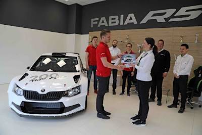 Der 200. Skoda Fabia R5 geht nach Lettland