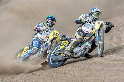 James Shanes (vorne) wurde GP-Sieger, Romano Hummel Dritter