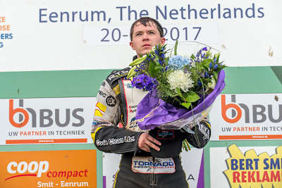 James Shanes stand in Eenrum erstmals ganz oben auf dem Treppchen bei einem Langbahn-GP