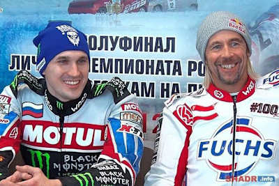 Franky Zorn und Weltmeister Dmitry Koltakov fahren in einem Team