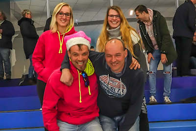 Vorfreude auf die neue Saison: (vorne v.l.) Jan Kempa und Martin Fischer und (hinten v.l.) Sina Stickling und Kim Kempa